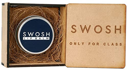 SWOSH Bio-Lippenbalsam zum Aufhellen dunkler Lippen für Männer und Frauen, 15 g mit natürlichem Kaffee-Extrakt, Nelkenöl, Lavendelöl, Zucker-Lippenpeeling