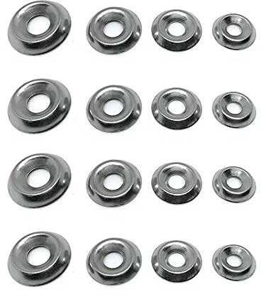Dtaeye Rondelles Metal 200 Pièce Rondelles à Tête Fraisée Rondelle Inox m3 m4 m5 m6 Rondelles de Rosace Vis Rondelles à Tête Fraisée en Acier Inoxydable pour Vis à Tête Bombée et à Tête Fraisée