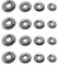 Dtaeye Rondelles Metal 200 Pièce Rondelles à Tête Fraisée Rondelle Inox m3 m4 m5 m6 Rondelles de Rosace Vis Rondelles à Tête Fraisée en Acier Inoxydable pour Vis à Tête Bombée et à Tête Fraisée