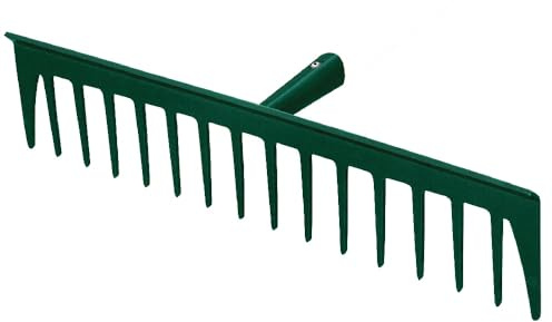 Leborgne - Râteaux Batipro Forgé 16 Dents Droites sans Manche - Outillage de Jardin - Râteaux - Pour Sable, Graviers, Béton, Enrobé - Résistant et Polyvalent