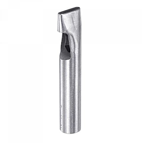 sourcing map Perforadora ovalada de 4 x 20 mm de cuero hueco cortador oblongo troquel para correa cinturón reloj banda cuero trabajo
