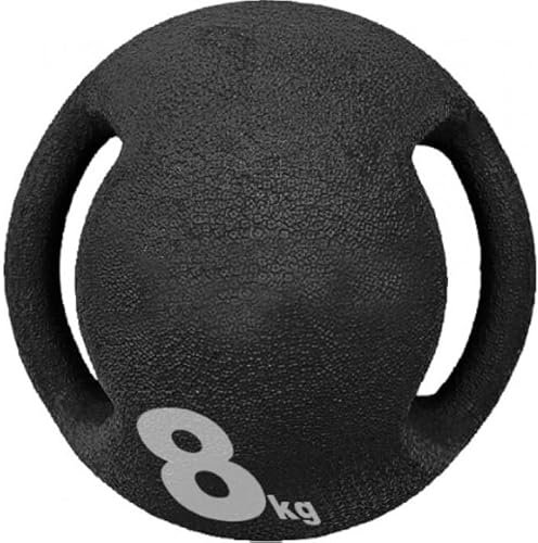 Carta Sport Medizinball mit Griffen, 8 kg, Schwarz
