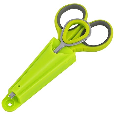 Tijeras de pesca, tijeras de aparejos de pesca de acero inoxidable con removedor de ganchos, tijeras de pesca de línea trenzada de borde con cubierta de seguridad, tijeras de línea trenzada de pesca