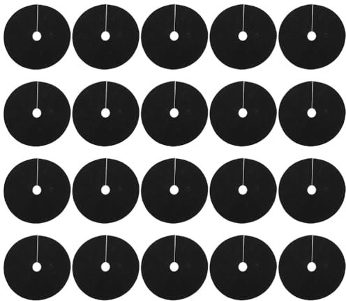 VANZACK 20 Piezas de Anillos de mantillo de árbol no Tejido, Estera de Barrera de malezas, Anillo de mantillo de árbol Reutilizable, Control de malezas para protección de raíces y Control de maleza