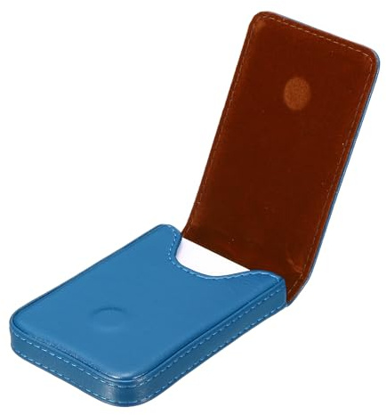 PATIKIL Porta Biglietti da Visita Porta Biglietti da Visita PU Pelle Porta Biglietti da Visita Tasca Sottile Porta con Chiusura Magnetica per Ufficio Carta Credito ID Organizzazione Blu