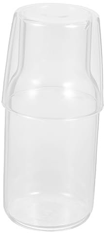 MAGICLULU Jarra De Agua Taza De Vidrio para Mesa De Noche para Restaurantes y Bodas