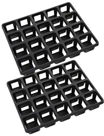 YARNOW Support De Pot De Pépinière À Trous Plateaux De Germination Supports De Plateau De Culture en Plastique pour Domestique