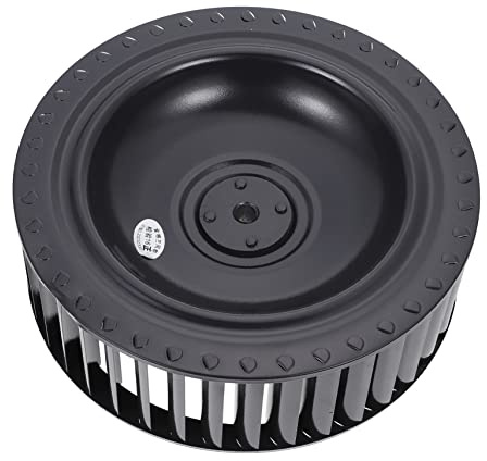 OSALADI Wind Wheel Creative Design Metal for High Performance with, Black Colour Range Hood Exhaust Fan Motor Accessory Suitable for Kitchen Ventilation Systems