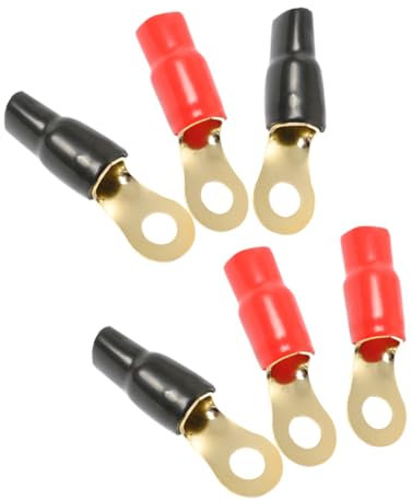 GETAJGHSD 3pairs Brass Terminal Blocks for Speaker Plugs Electrical Connectors Spade Speaker Cable Connectors Easy Installation