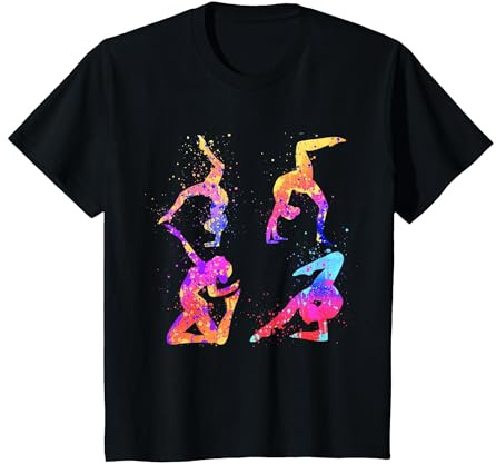 Turnerin Turnen Gymnastik Sportoutfit Mädchen Damen Kinder T-Shirt