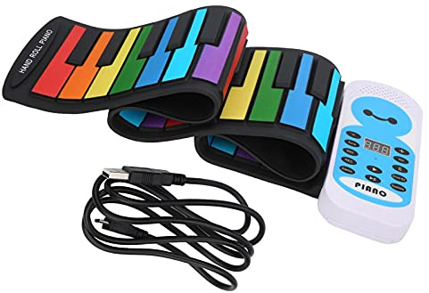 Piano Électrique 49 Touches Souple Enroulable Idéal Pour Enfants Et Débutants Piano Portable En Silicone Avec Son Stéréo Haut De Gamme