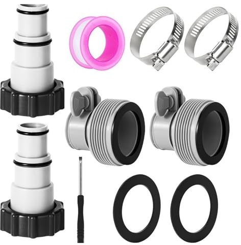 Pool Hose Adapters Threaded Joint Swimming Pools Pumps Hoses Coupling for 4000 2500 and 1500 GPH Filter Pumps Universals Pool Hose Adapters