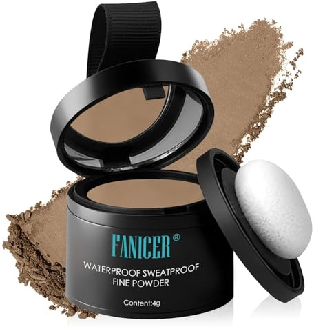 Ansatzpuder, Haarverdichtung Puder, Leichte Textur, Unsichtbares Haar Concealer, Sofortige Verdichtung, Verstärkt Die Haardichte, Für Frauen Und Männer, Ideal Unterwegs-4g (Hellbraun)