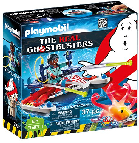 PLAYMOBIL Ghostbusters 9387 Zeddemore mit Aqua Scooter, Schwimmfähig, Ab 6 Jahren