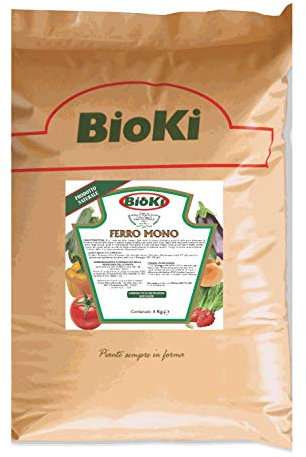 Solfato di ferro monoidrato, busta da 8 kg, ideale per coltivazioni Bio