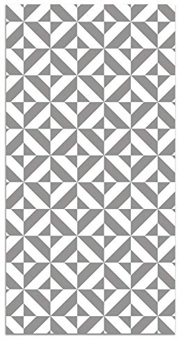Panorama Alfombra Vinílica - Modelo Geometría Gris 40x80 cm - Varios tamaños - Decoración Hogar, Cocina y Salón