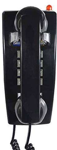 TelPal Analog Wall Phone with Cord, Classic Corded Telephone, Vintage Extra Loud Phone Ringer Landline Phones with Handset Volume Control - Wall Mount Jack Required