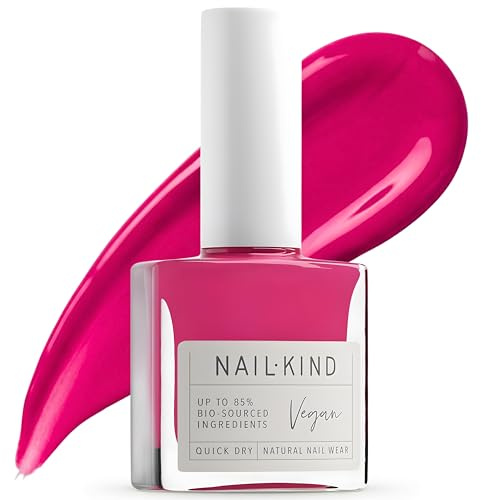 Nail Polish Pink Fuchsia 8 ml-Own It, Vegan Quick Dry Nail Varnish, Long Lasting Chip Resistant Manicure, PETA Certified Cruelty Free, High-Shine Finish-by NailKind