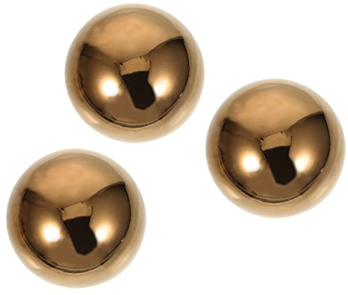 Housoutil Edelstahl Gartenkugel,Spiegelpoliert Hohlkugel, Dekokugel Gold Für Weihnachten Ostern Garten Dekoration