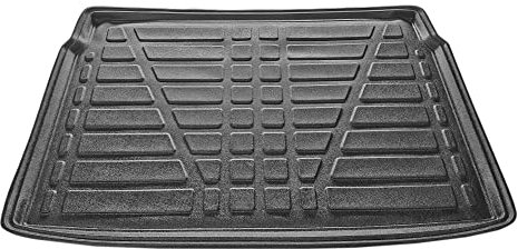 ACPA AUTO Compatible con Opel Crossland X 2017-2020 Flexible Tronco Alfombra De Carga Piso de Carga Superior Bandeja Maletero Trasero Negro