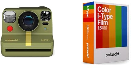 Polaroid Now+ Gen 2 Fotocamera Istantanea - Verde Bosco & Pellicola Istantanea Colore per i-Type