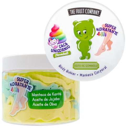 The Fruit Company Crème pour le Corps Ours de Gominola 300 ml Beurre pour le Corps Super Hydratant Formule Vegan