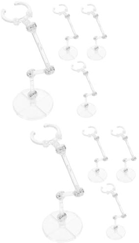 Vaguelly 8stücke Teiliges Figurenständer Aus Transparentem Kunststoff Robuste Stütze Für Actionfiguren Modelle Und Puppen Für Sammler Und Ausstellungen Stabil Und Einfach Zu Montieren