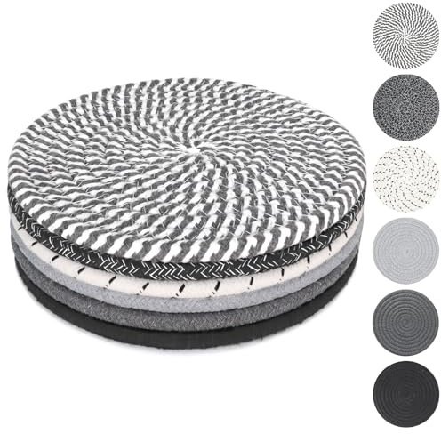 KITLAB 8 Inch Trivets for Hot Dishes, Hot Pots and Pans, 6 Pcs