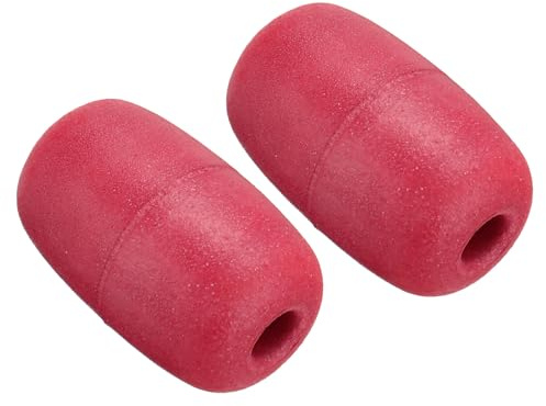 PATIKIL 4.33 x 2.76 Rope Float Buoy, 2 Pcs 270g Deep Water Floats Rope Float Buoy Great for Trail Markers Dock Floats Kayak Boats Swimming Pool, Red