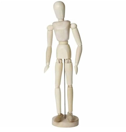 NEU Modellpuppe/Gliederpuppe, Frau, Höhe: 30 cm
