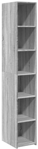 vidaXL Highboard, Sideboard mit Stauraum, Hochschrank Lagerschrank für Wohnzimmer, Beistellschrank Mehrzweckschrank, Grau Sonoma-Eiche Holzwerkstoff