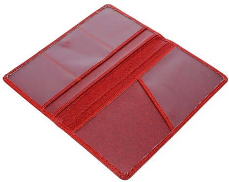 DIYEAH Car Insurance Policy Cover for Car Accessories Pu Leather Glitter License Registration Holder