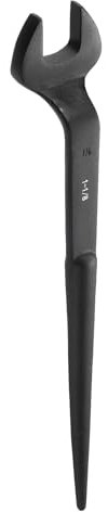 sourcing map Single Open End Spanner Wrench 1-1/8-inch 15 Degree Angle Single Open End SAE Construction Spanner Wrenches with 60°Offset Handle for Automotive Mechanical Maintenance
