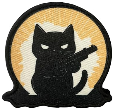 Patches Klett Lustig Taktische Katze MilitäR Patches Tactical Moral Hook and Loop Applique for DIY Kleidung Rucksäcke Gear Hat Backpack Jackets