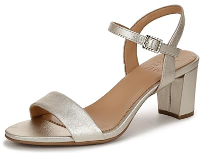 Naturalizer Womens Bristol Heeled Sandal Champagne 7 M