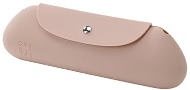 Resesminkborsthållare,Sminkborsthållare i silikon | Beauty Tool Organizer med magnetisk stängning,Bärbart ansiktsborstefodral, mjuk kosmetisk väska för dagligt arbete