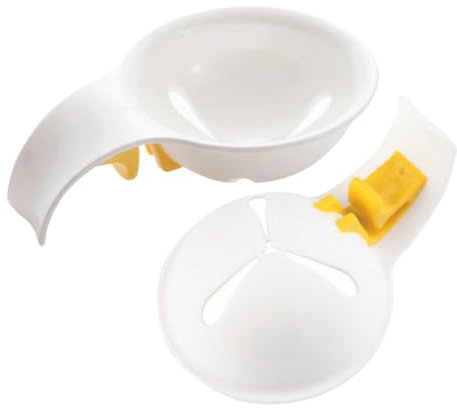 Gatuida Long Handle Egg Yolk Separator Egg White Separator Container for Baking Cooking Easy Clean