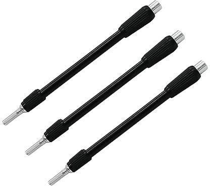 3pcs Flexible Drill Bit Extension Shaft 129mm Black