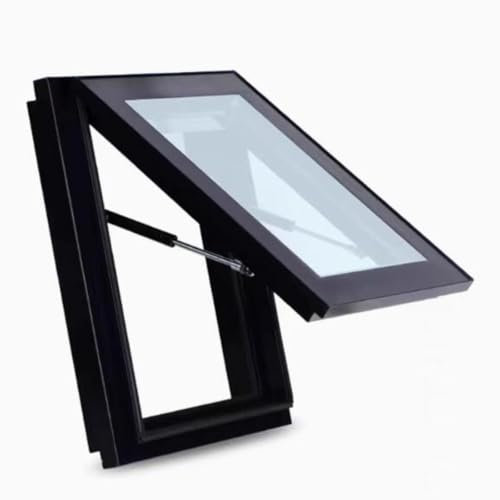 Finestra da Tetto Personalizzabile per Veranda in mansarda - Copertura per lucernario a Tetto Piano Inclinato, Finestra per pozzo di Illuminazione interrato - 78x98 cm