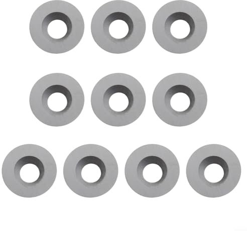 Inserti rotondi in carburo da 12 mm, indicizzabili, con angolo di taglio di 30 gradi, per tornio di legno, taglio liscio su ciotole in legno duro, set da 10 pezzi