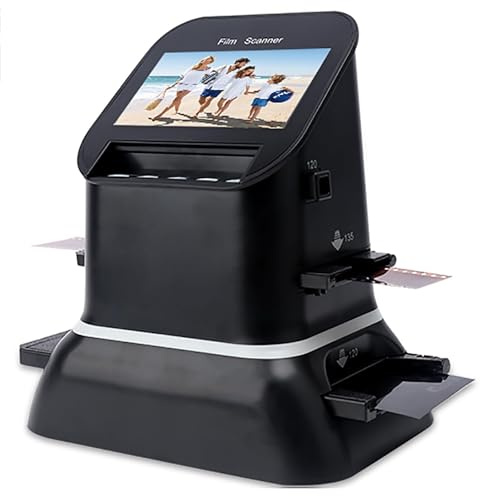 Scanner per pellicole e diapositive, scanner per pellicole ad alta risoluzione da 120, schermo LCD da 1080P, convertitore di pellicole digitali, conversione di pellicole negative da 35 mm, 135, 126,