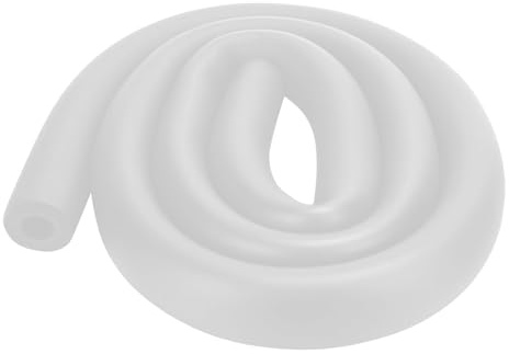 1.0m lang - 5mm dick - Ø18-32mm Rohrisolierung Schaumstoff, Wetterfeste Schaumstoffschlauch, Fitnessgeräte Isolierung Rohr, Gitarrenständer Isolierschlauch(Weiß,25mm*5mm*1.0m)