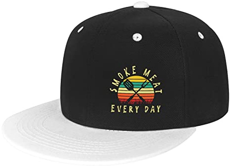 Casquette De Baseball Papa Fumeur De Barbecue Drôle Qui Fume Trucker Caps Vintage Bord Plat Casquettes Adjustable Baseball Cap pour Cyclisme Outdoo Camping