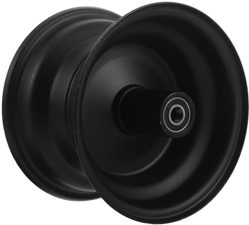 TOYANDONA Mozzo Centrale della Ruota Anteriore per Monopattino Elettrico Freno a Disco a 6 Bulloni, Gruppo Mozzo in Ferro Pneumatico Sottovuoto 10x6.00-6, Ricambio Resistente per Scooter