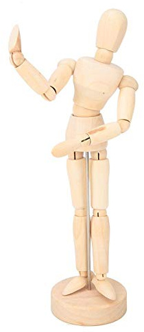8 '' Artist Drawing Manikin Wooden Articulated Mannequin mit Base und flexiblem Körper zum Zeichnen der menschlichen Figur