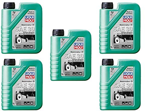 5X Original Liqui Moly 1L Rasenmäher-Öl Mowing Machine Oil SAE 30 1264