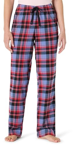 Amazon Essentials Pantalon De Pyjama En Flanelle Femme, Bleu Tartan Mixte, L