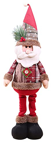 Casier Bois Bureau Noël rétro Flocon de Neige Plaid Expansion poupée décoration de Table décoration décoration décoration décoration Petit Gadget Utile (A-e, One Size)