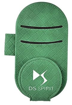 NURCIX Car Sun Visor Magnetic Glasses Clip ID Holder Storage Accessories for DS SPIRIT DS3 DS4 DS4S DS5 5LS DS6 DS7 DS9 WILD RUBIS,Green Style