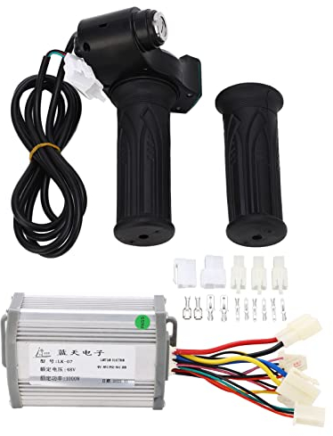 Topyond Elektromotor Brushless Controller und Ebike Throttle Twist, Elektrisch Motor Controller 48v 1000w,Elektroroller Bürstenloser Controller,Electric Scooter
